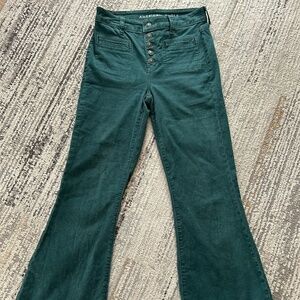 American Eagle Super High Rise Corduroy Flare - Size 2